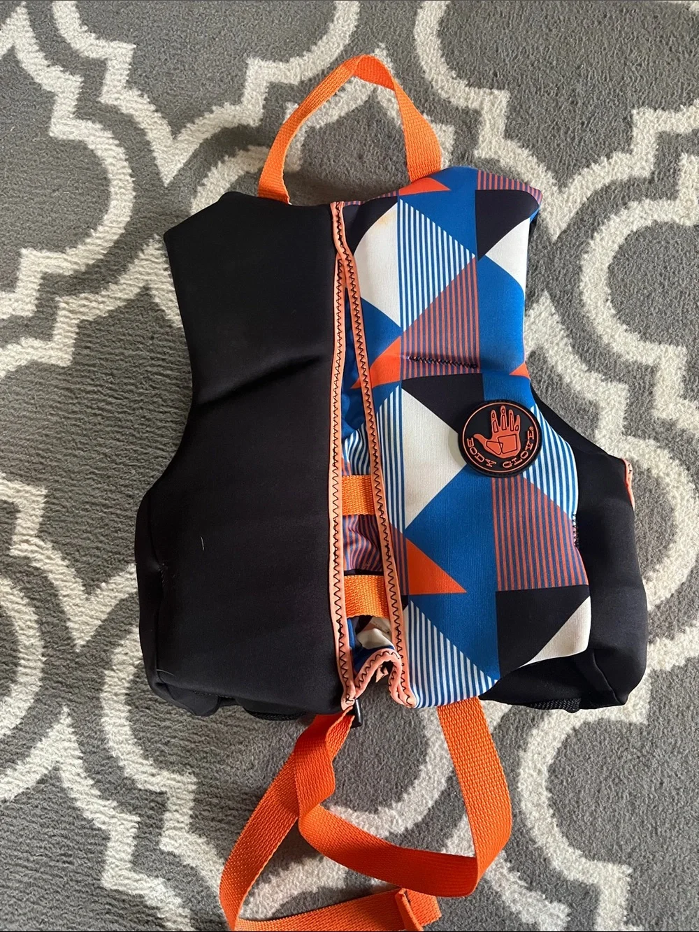 Body Glove Orange and Blue Kids Swim Bib Life Jacket